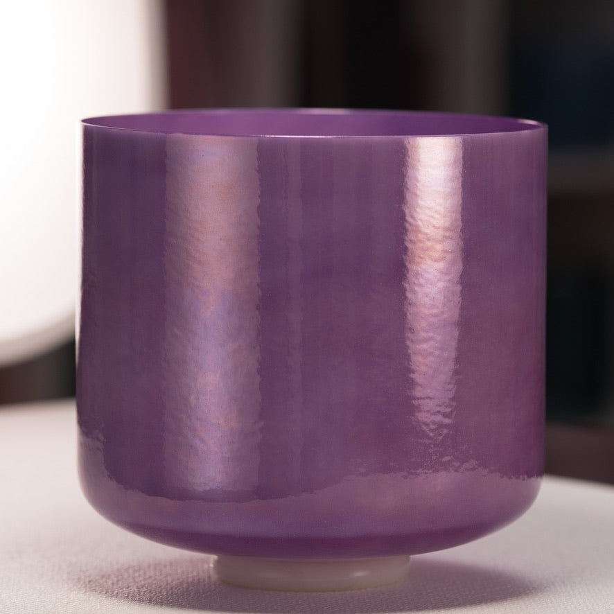 10" D#+39 Lilac Blossom Crystal Singing Bowl from Sacred Singing Bowls™