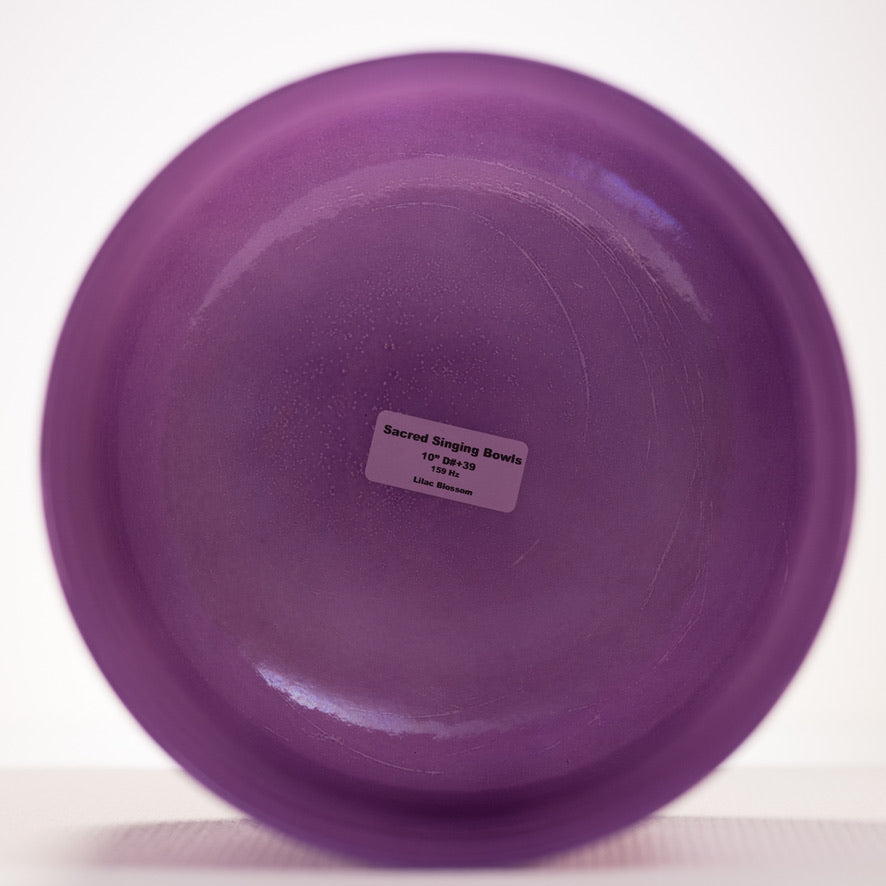 Lilac Blossom Crystal Singing Bowl
