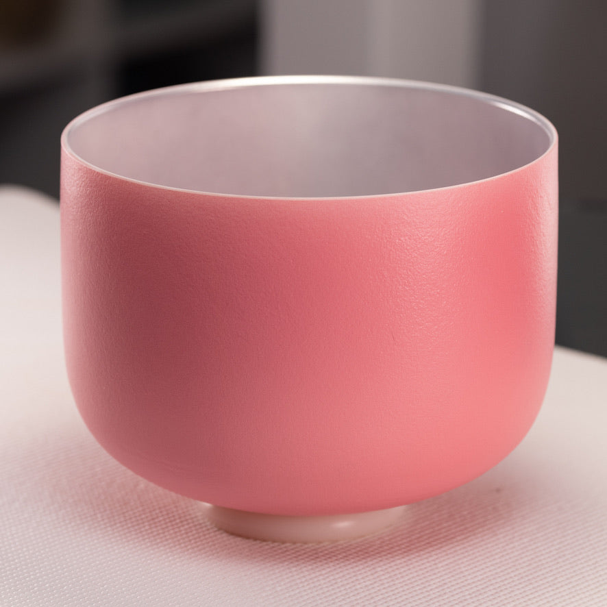 Pink sacral chakra singing bowl