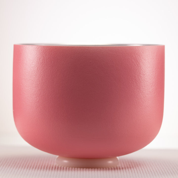 Pink sound healing bowl