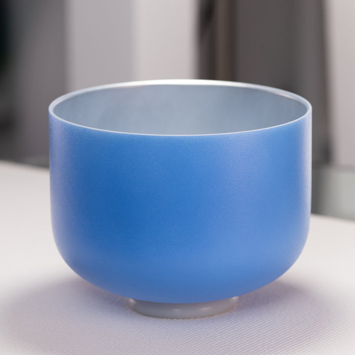 Blue frosted singing bowl