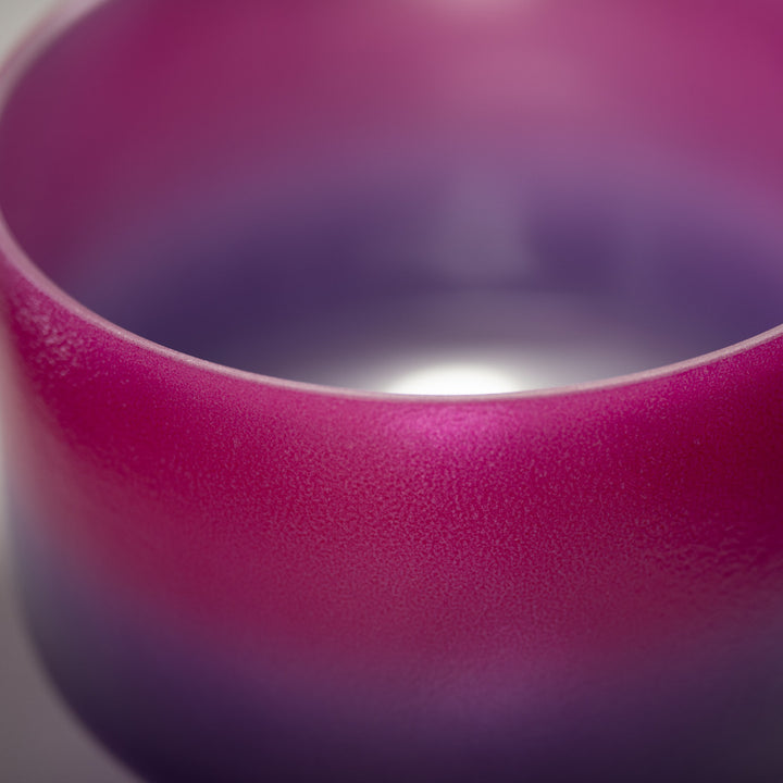 10" E-28 Blossoming Heart Frosted Crystal Singing Bowl from Bowls of Sound