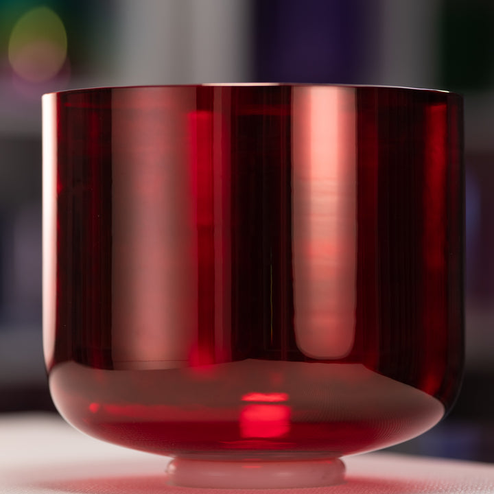 10" E+44 Ruby Ray Crystal Singing Bowl from Bowls of Sound