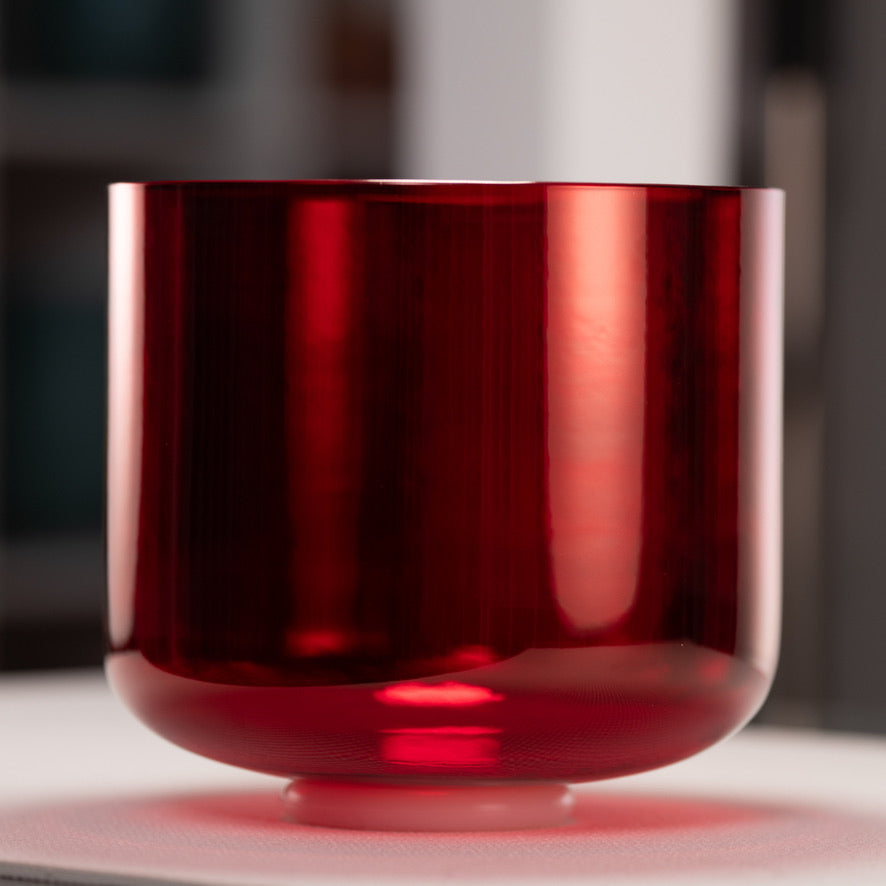 10" F-19 Ruby Ray Crystal Singing Bowl from Bowls of Sound