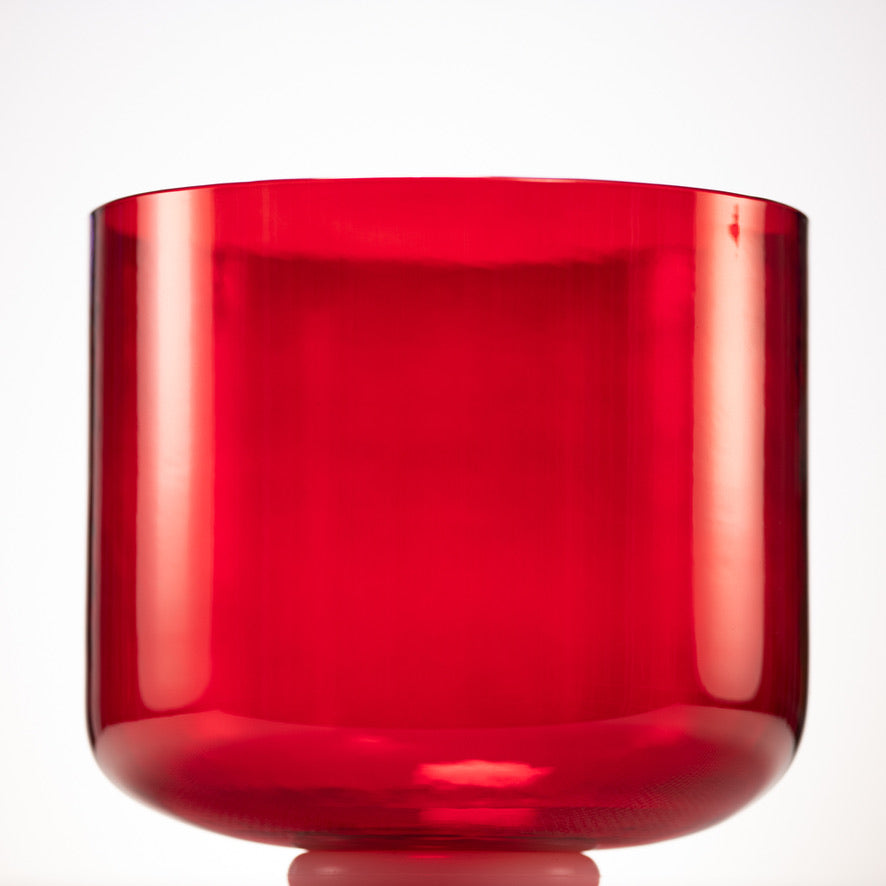 Red crystal singing bowl