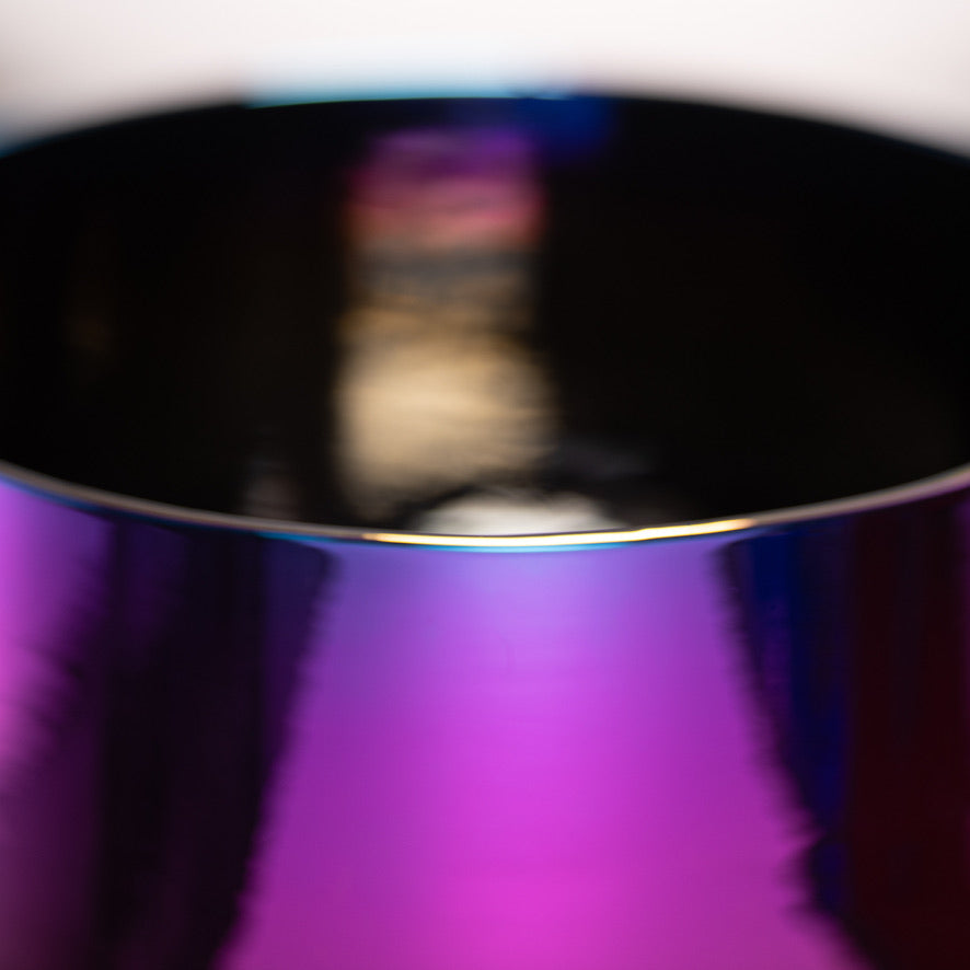 Celestial Rainbow singing bowl close up