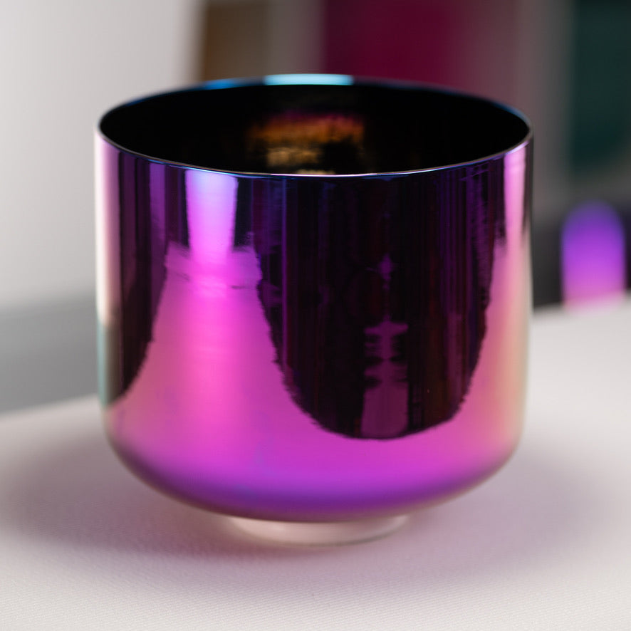Crystal singing bowl for sound healing
