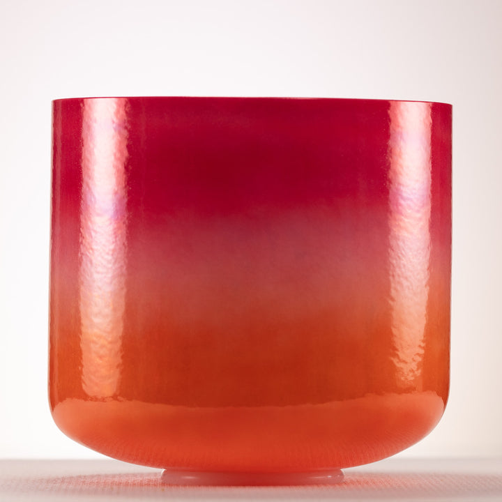 Pink & orange crystal singing bowl
