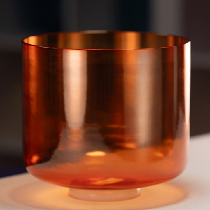 10" F#+0 Setting Sun Crystal Singing Bowl from Sacred Singing Bowls™