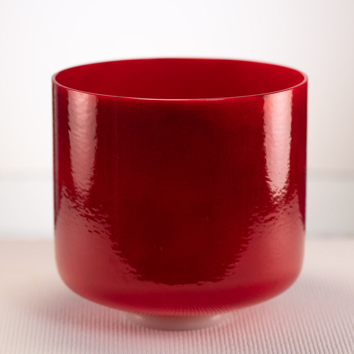 Red crystal singing bowl