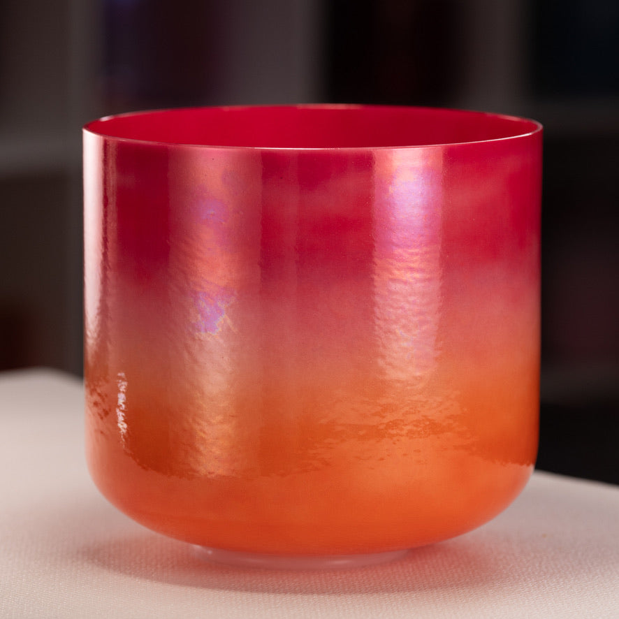 10" F#+26 Harmonic Sunrise Crystal Singing Bowl from Bowls of Sound