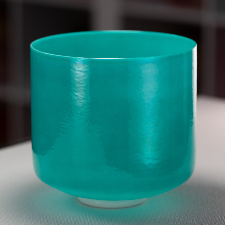 10" F+33 Turquoise Tide Crystal Singing Bowl from Bowls of Sound