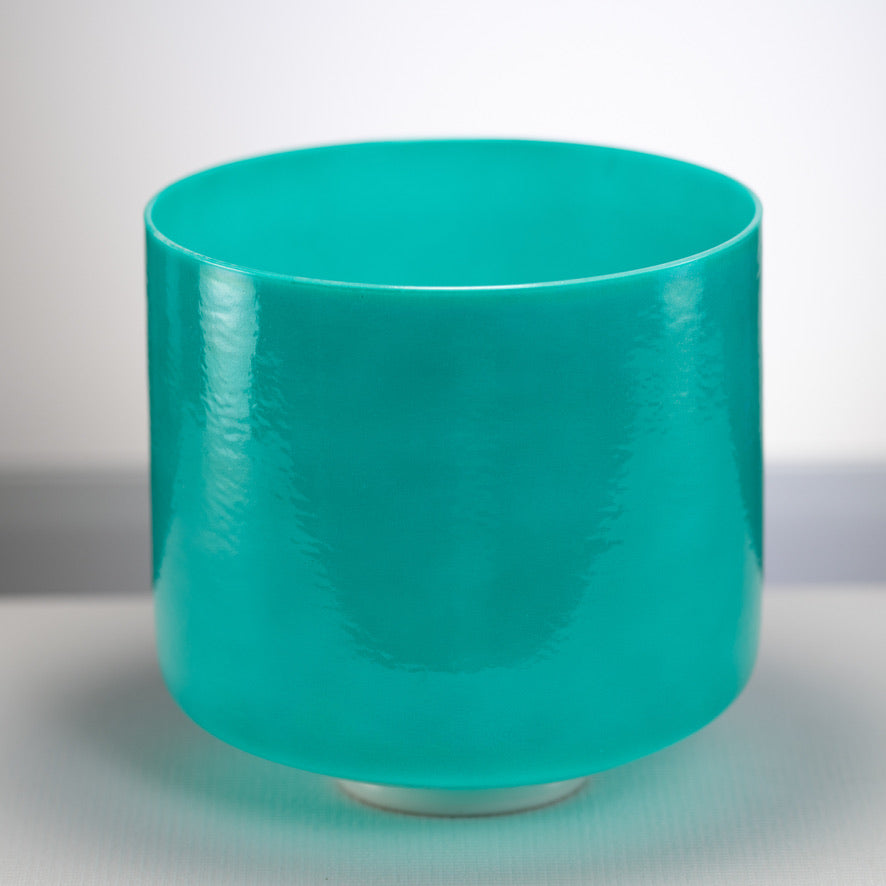 10" F+33 Turquoise Tide Crystal Singing Bowl from Bowls of Sound