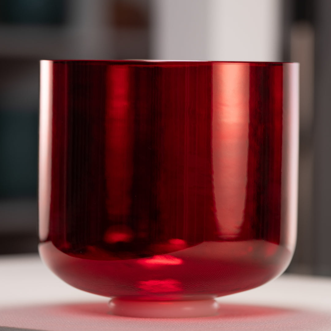 10" F+3 Ruby Ray Crystal Singing Bowl, Perfect Pitch from Bowls of Sound