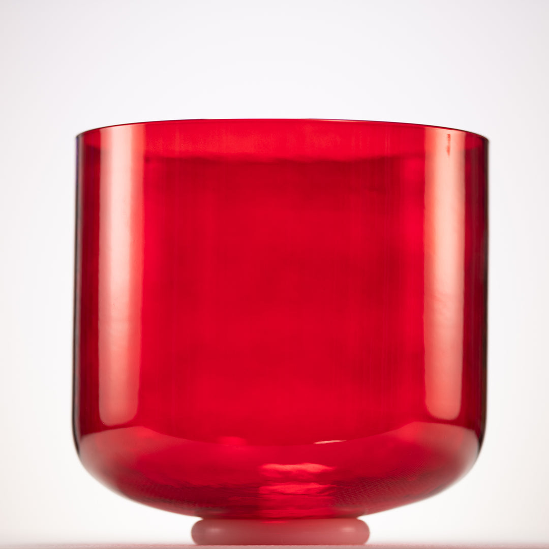 10" F+3 Ruby Ray Crystal Singing Bowl, Perfect Pitch from Sacred Singing Bowls