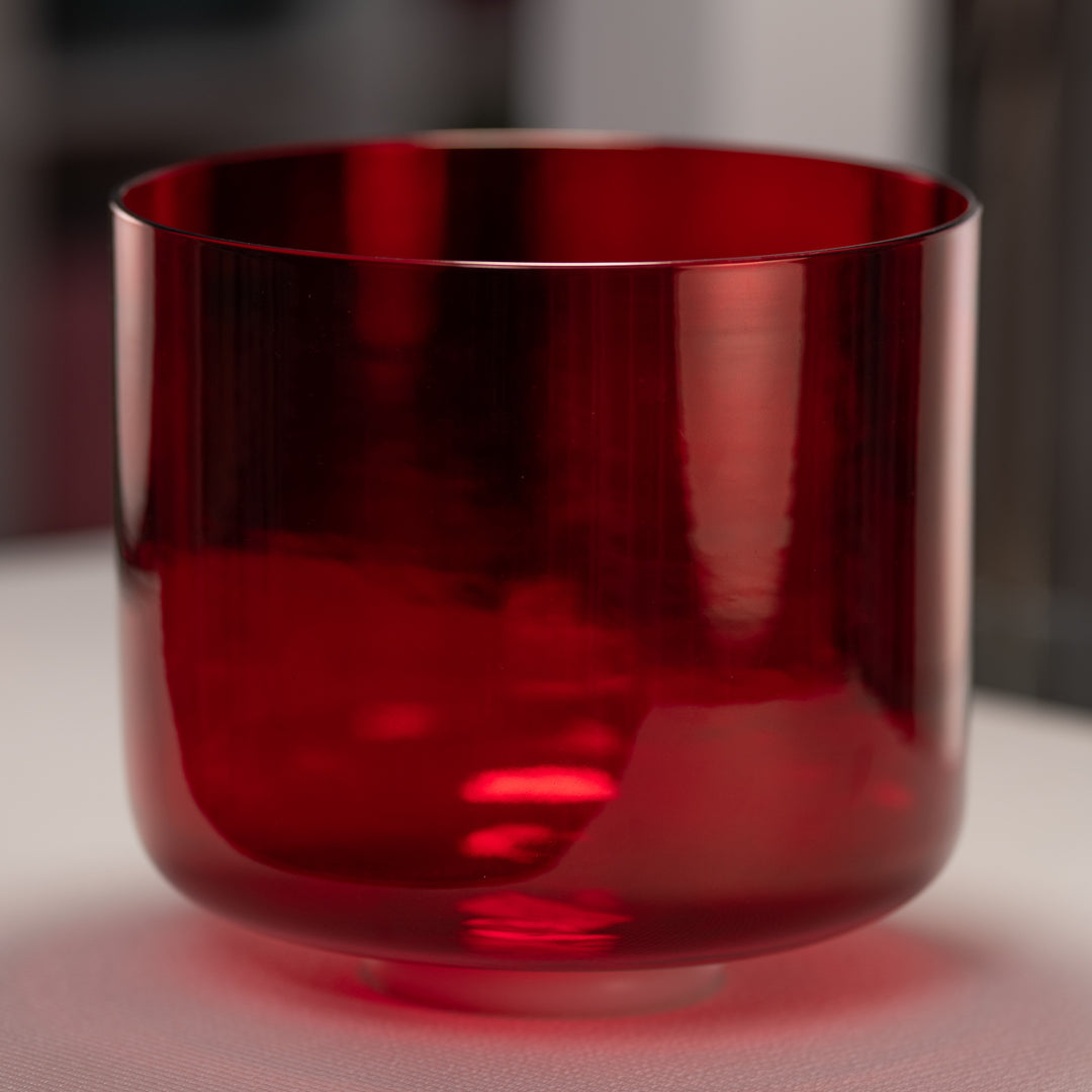 10" F+46 Ruby Ray Crystal Singing Bowl from Bowls of Sound