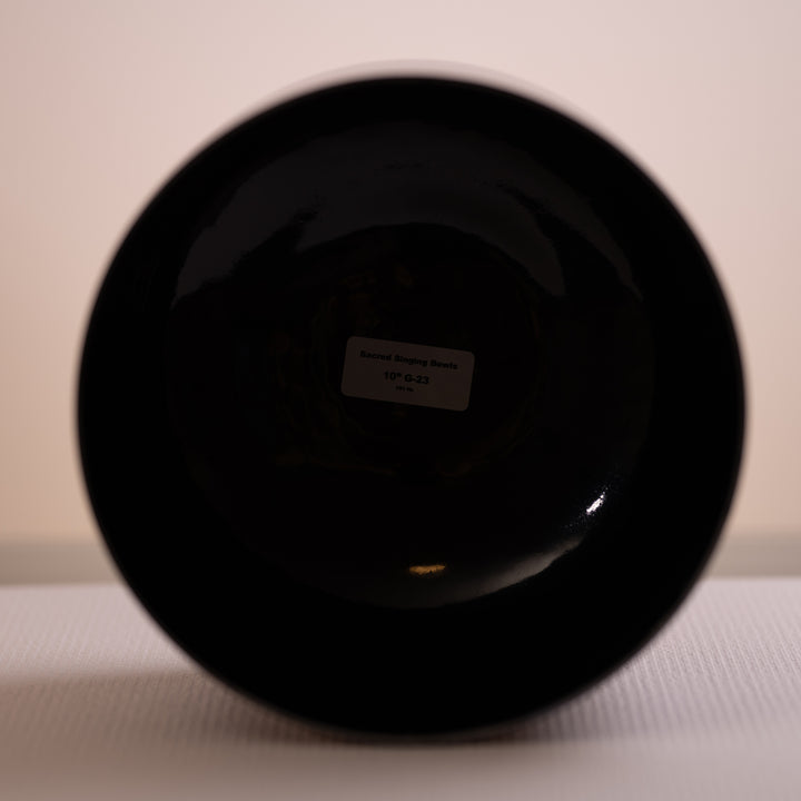 Black throat chakra singing bowl