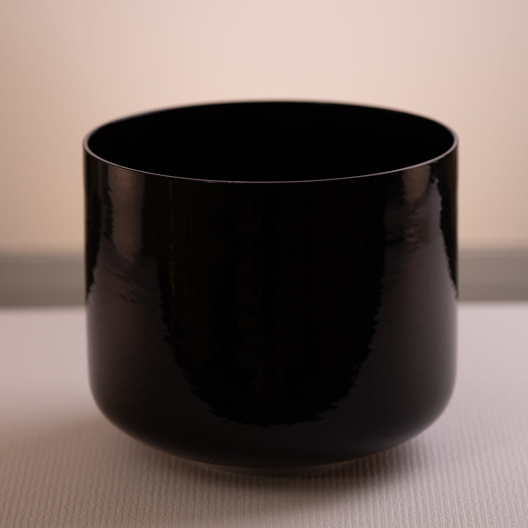 Black crystal sound bowl
