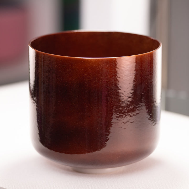 Brown crystal singing bowl