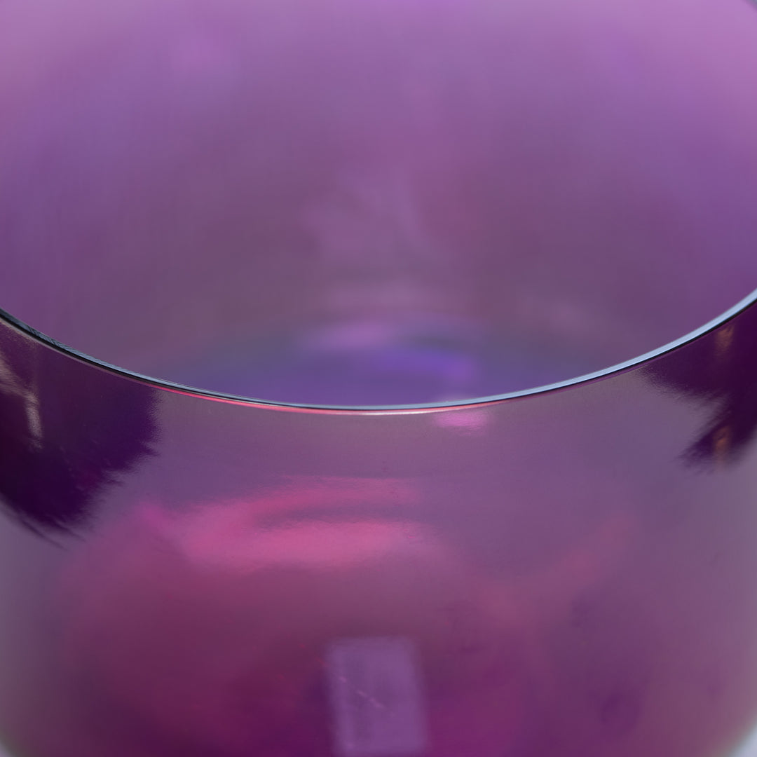 Amethyst Activation singing bowl close up