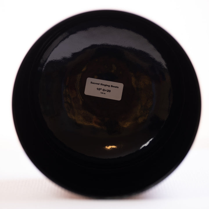 Black crystal singing bowl