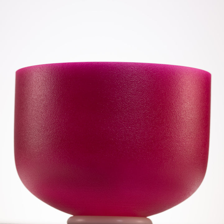 Pink crystal singing bowl