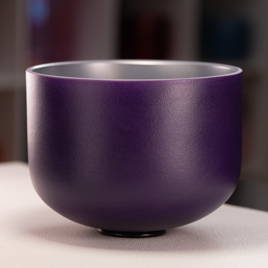 11.5" F#+8 Frosted Night Sky Crystal Chime Bowl from Bowls of Sound