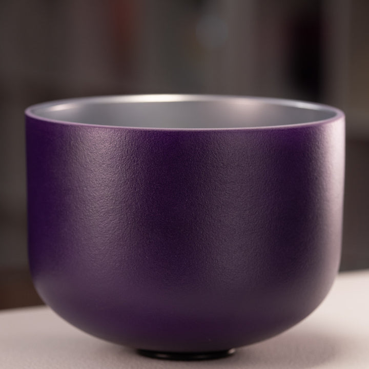 Frosted crystal bowl