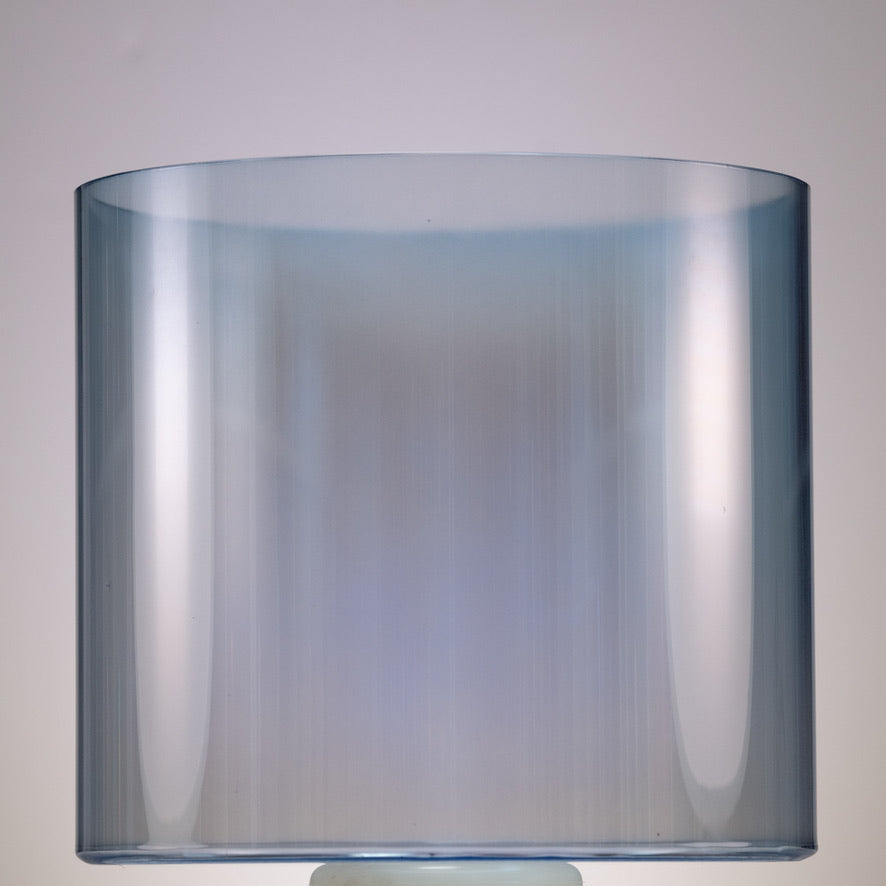 Blue crystal singing bowl