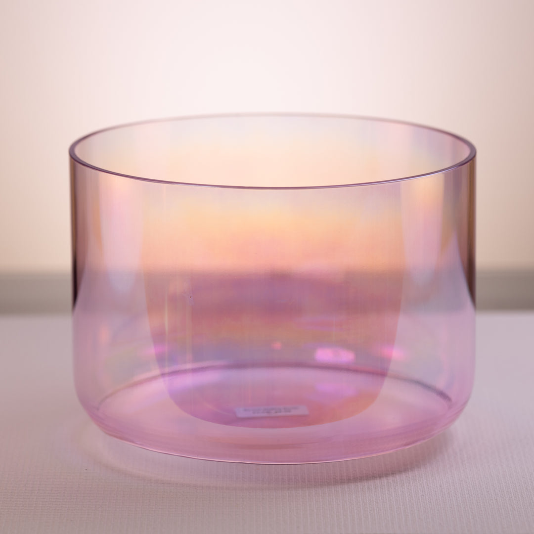 Pink crystal singing bowl