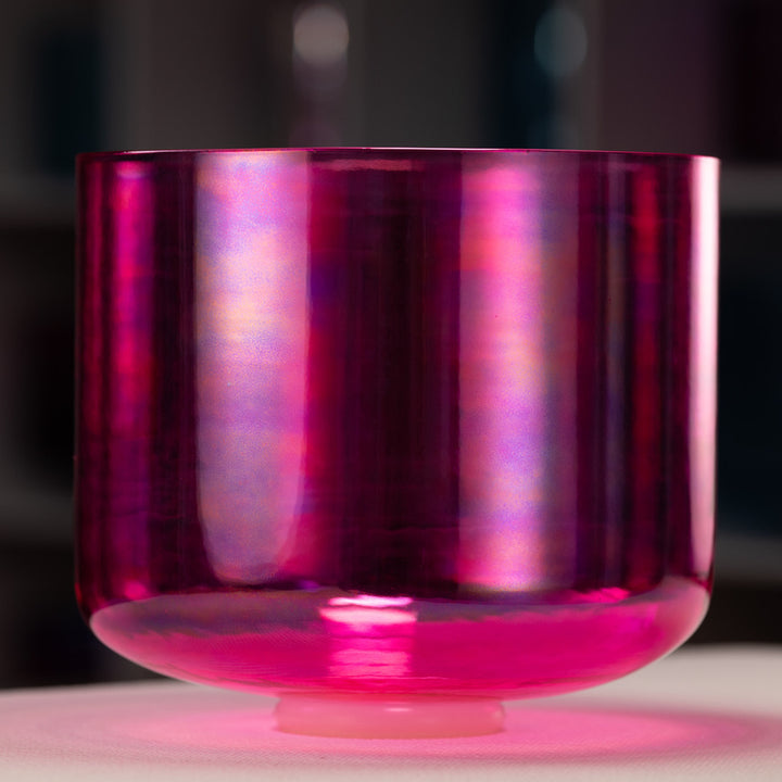 11.75" D-3 Fractal Fuchsia Singing Bowl, Perfect Pitch from Bowls of Sound