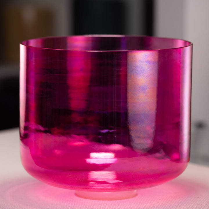 11.75" D-3 Fractal Fuchsia Singing Bowl, Perfect Pitch from Sacred Singing Bowls™