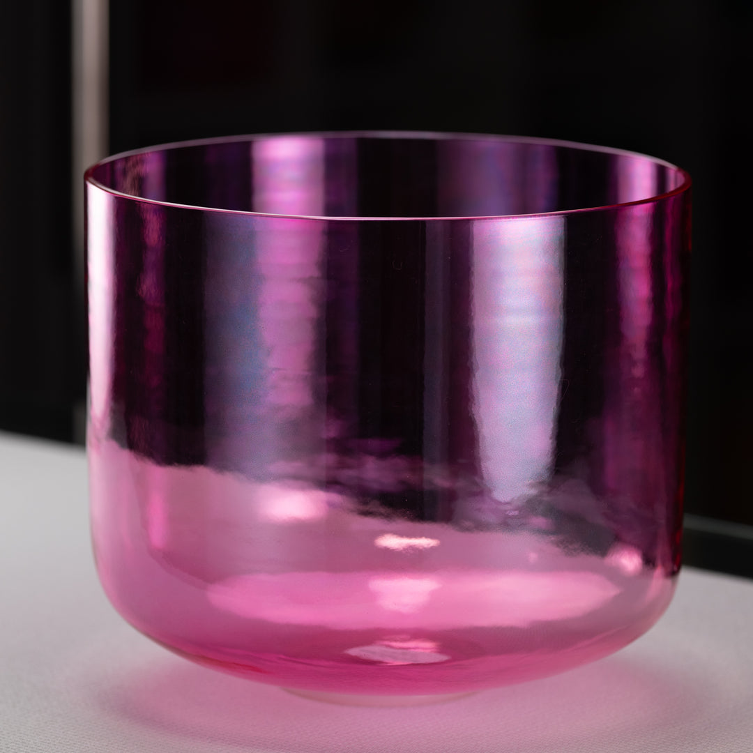 11.75" E-17 Pink Lotus Crystal Singing Bowl from Bowls of Sound