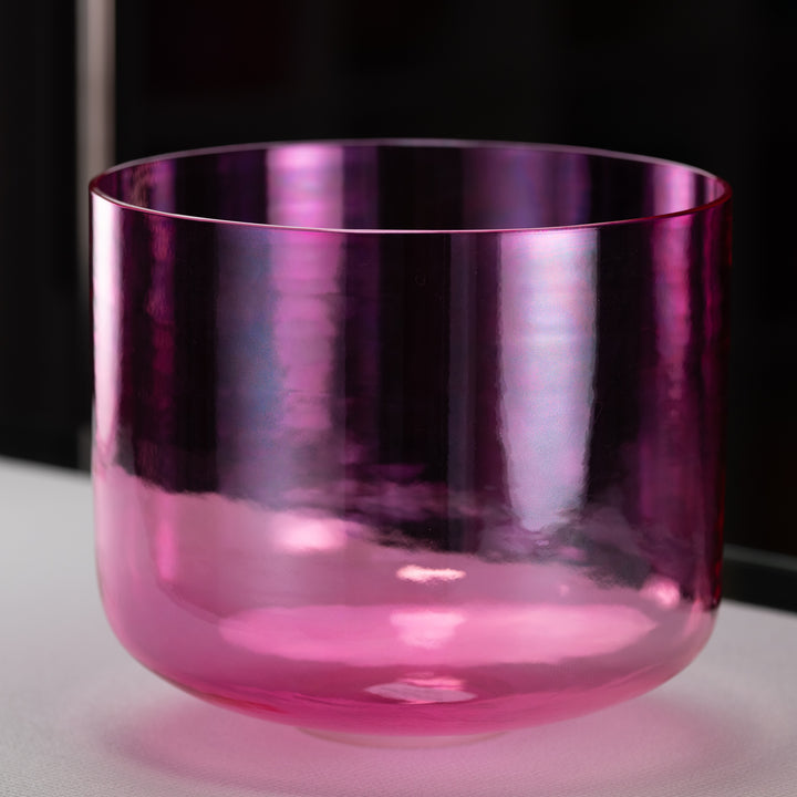 11.75" E-17 Pink Lotus Crystal Singing Bowl from Bowls of Sound