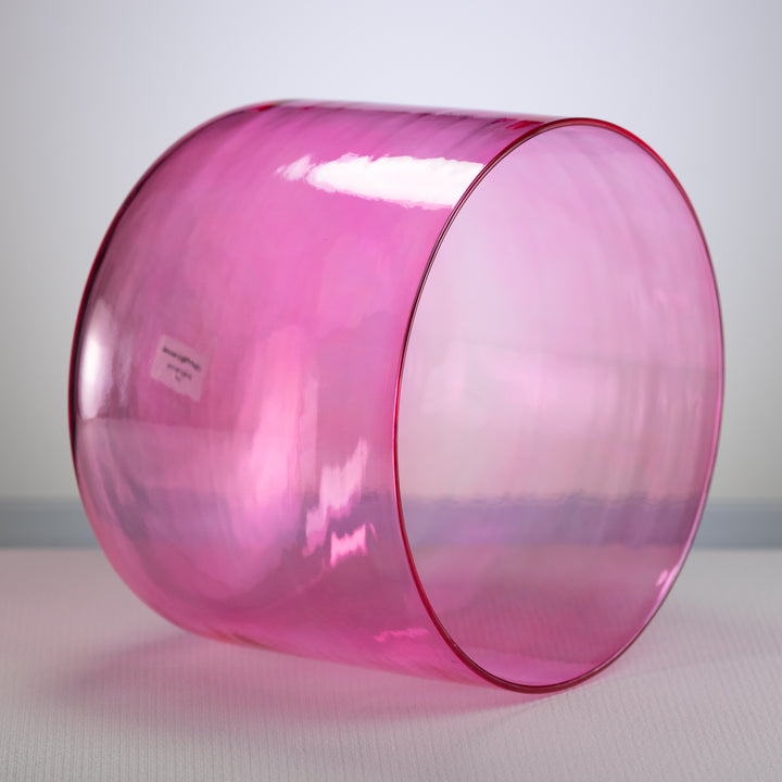 11.75" E-17 Pink Lotus Crystal Singing Bowl from Sacred Singing Bowls™