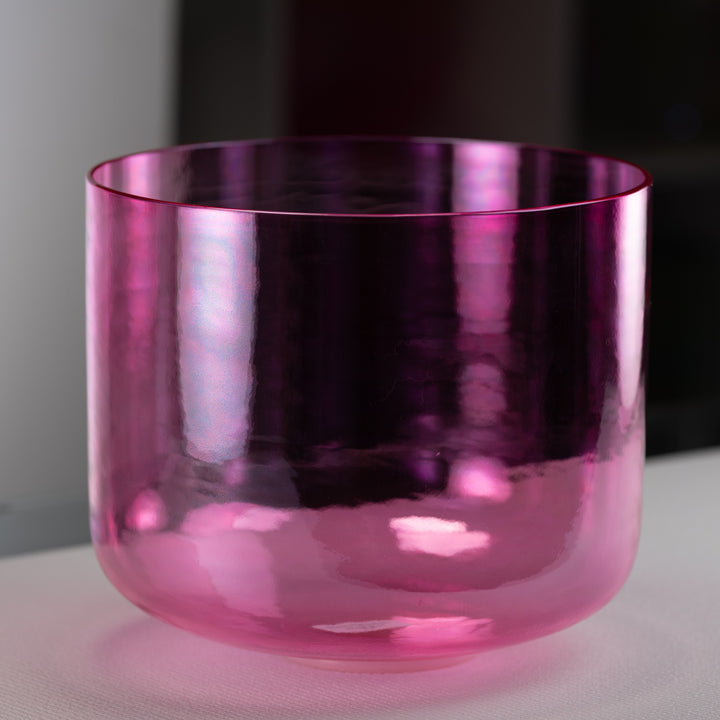 Pink sound healing bowl