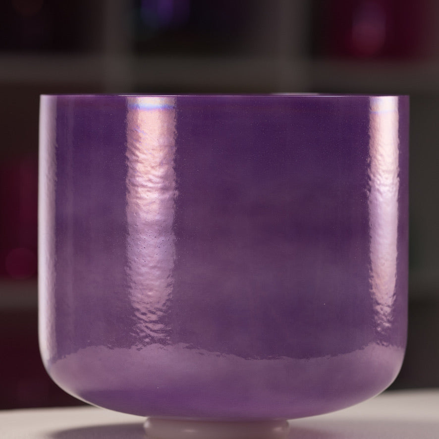 11" D-27 Lilac Blossom Crystal Singing Bowl