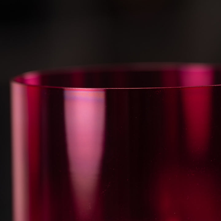 6.25" F#+14 Pink Lotus Crystal Singing Bowl
