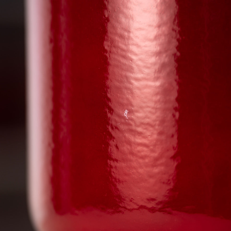 Crystal singing bowl close up