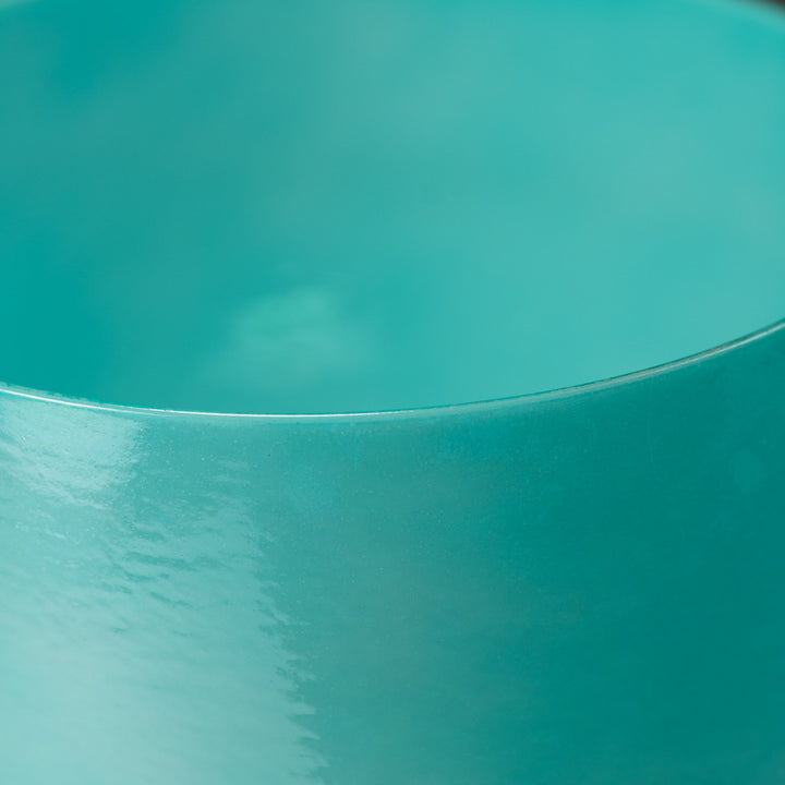 Turquoise Tide singing bowl close up