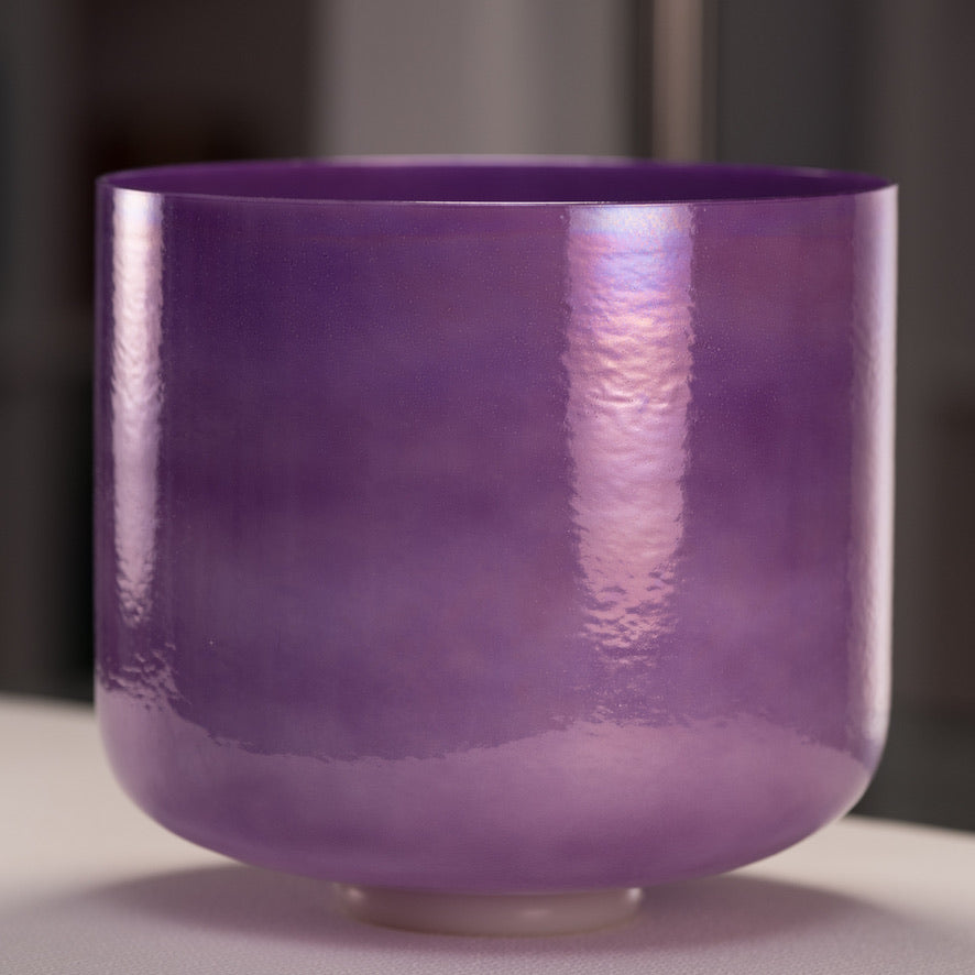 11" D-27 Lilac Blossom Crystal Singing Bowl from Sacred Singing Bowls™