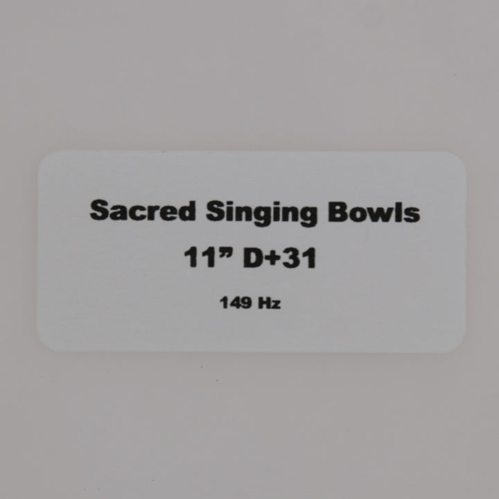 Sacred Singing Bowls: Product label