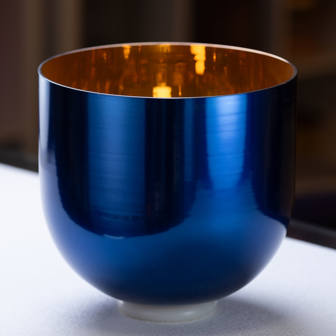 Tranquil Sea Singing Bowl with Gold inside from Sacred Singing Bowls