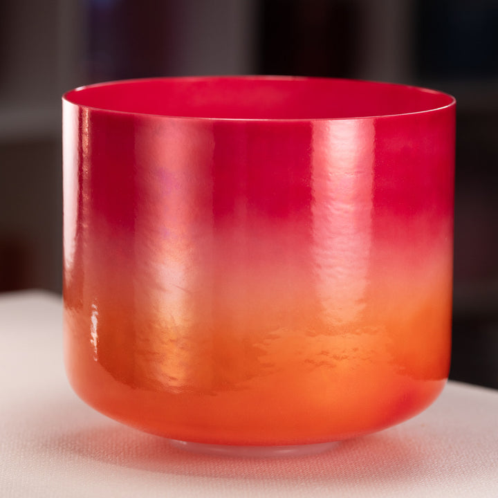 11" F+15 Harmonic Sunrise Crystal Singing Bowl from Bowls of Sound