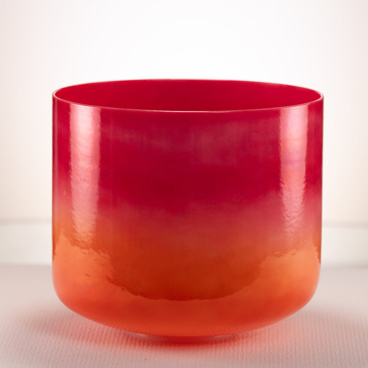 Pink & orange sound healing bowl