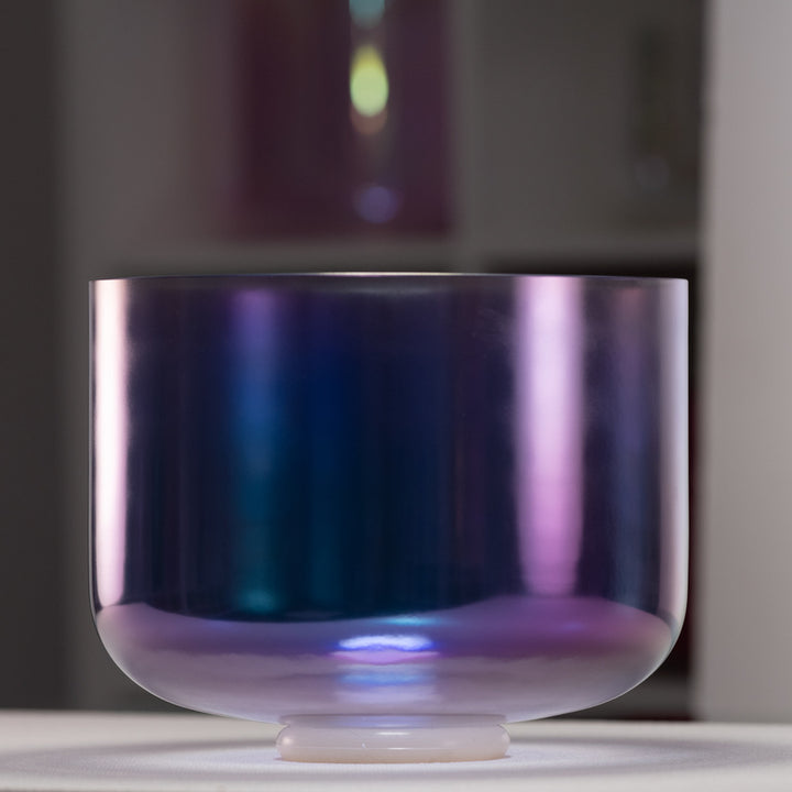 Purple crystal sound bowl