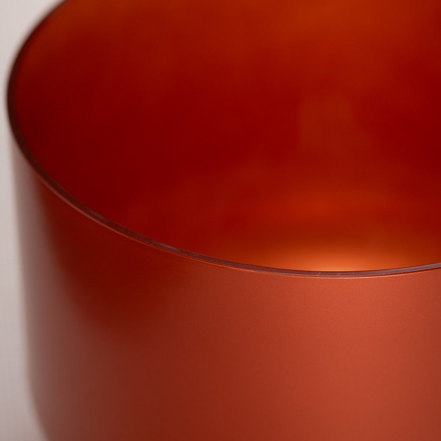 Copper Connection singing bowl close up