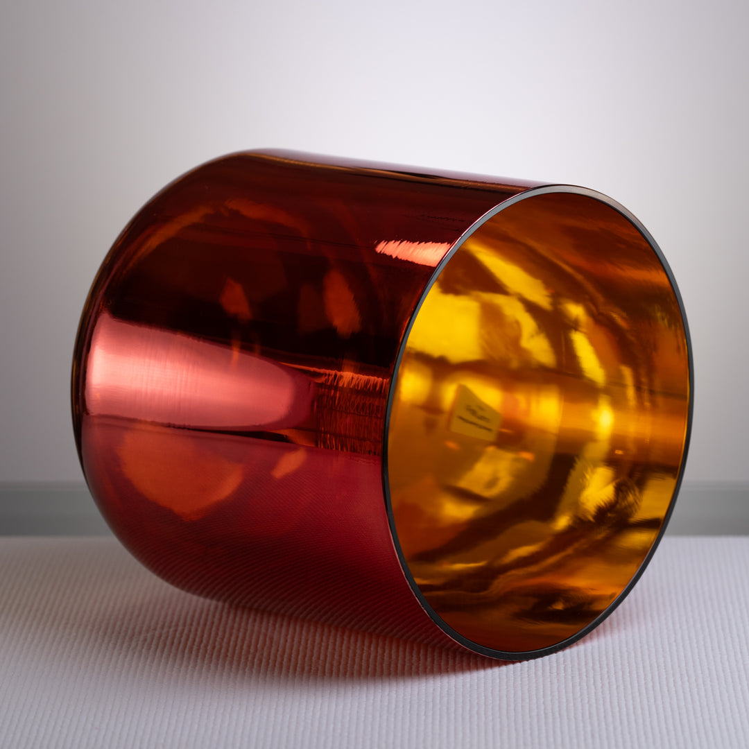 Tall crystal sound healing bowl