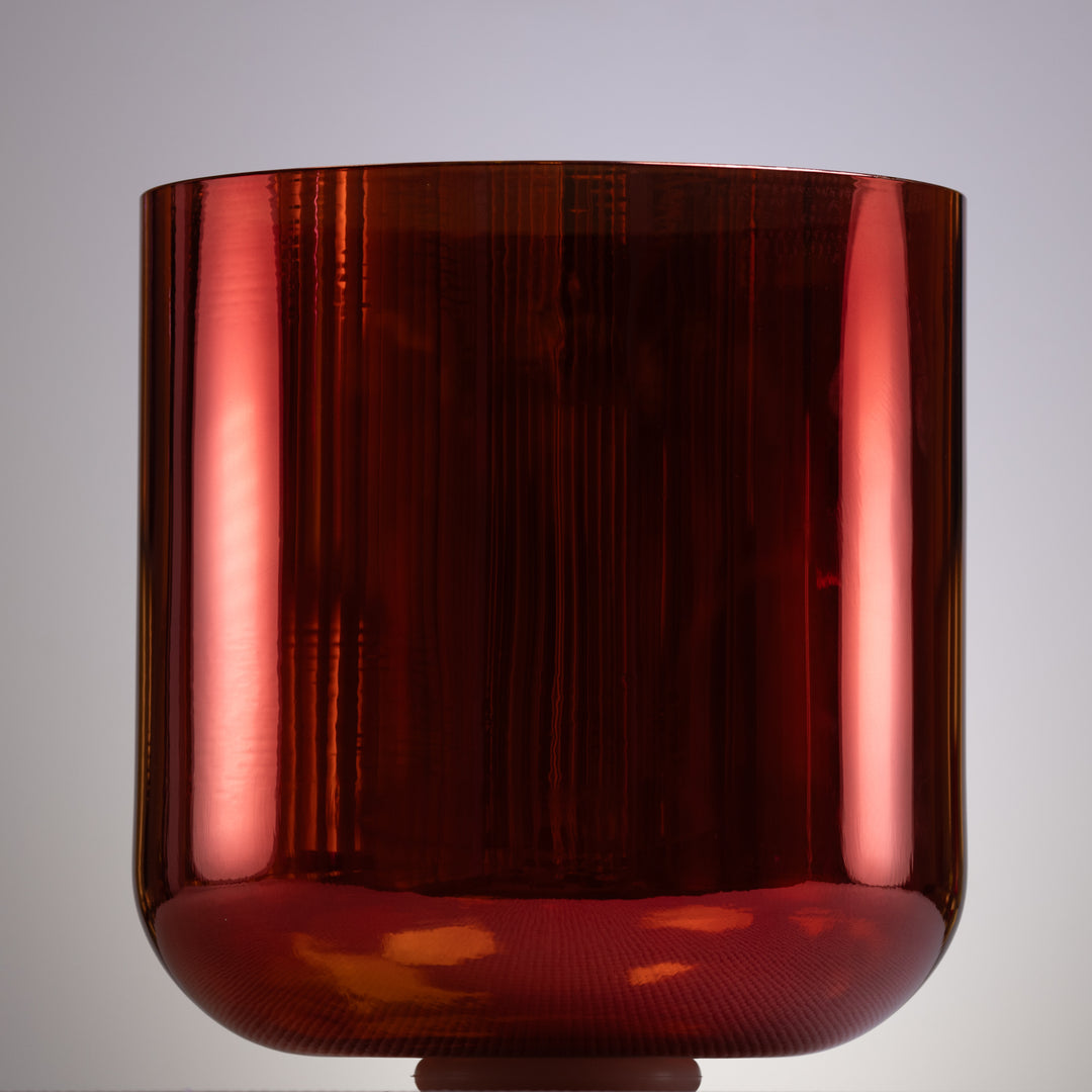 Red crystal singing bowl