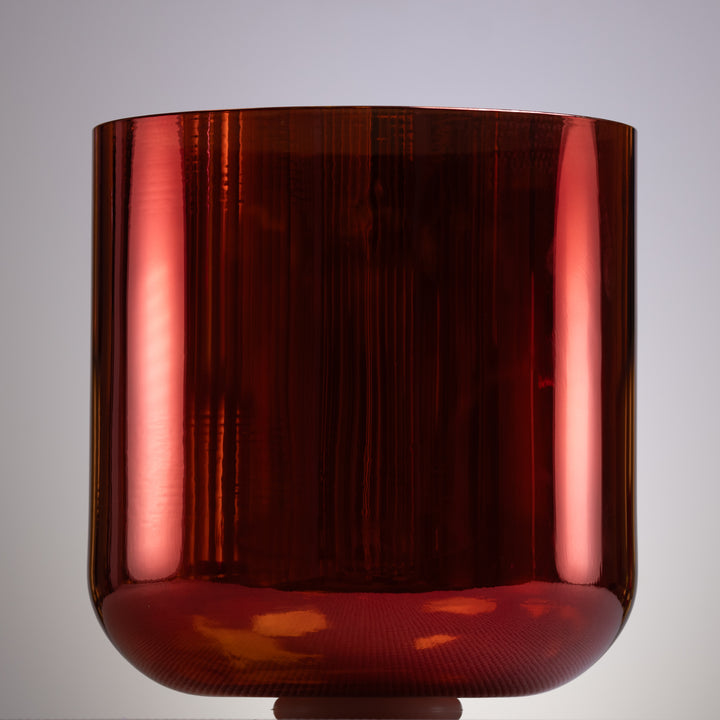 Red crystal singing bowl
